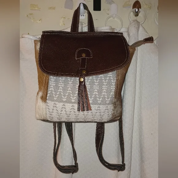 Myra Bag | Bags | Myra Calf Hair And Leather Backpack | Poshmark display picture 3
